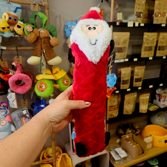 Peluche de Noël Père Noël Jigglerz - peluche pour chien