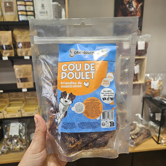 Cous de poulet - mastication gourmande pour chien - 200g