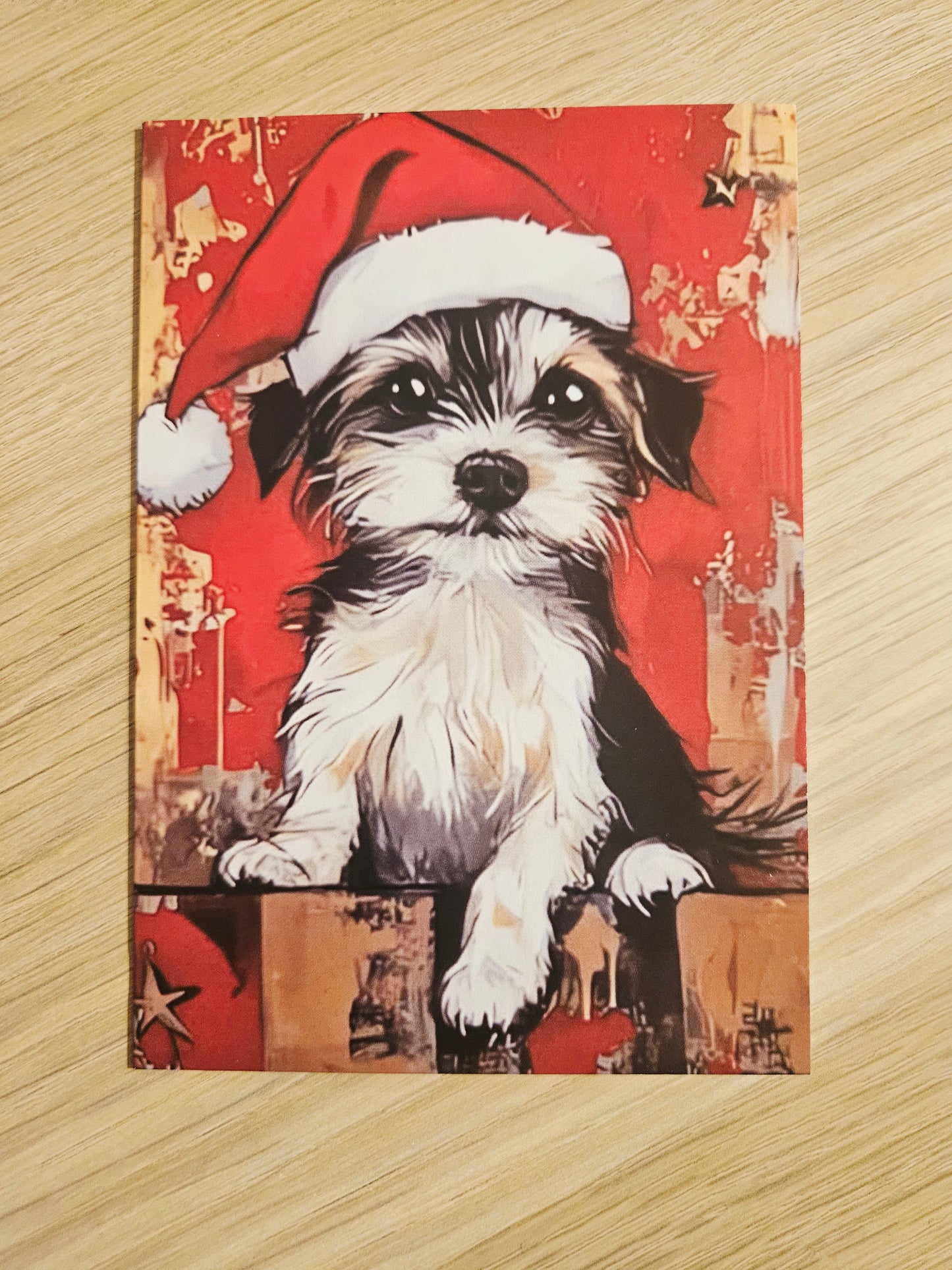 🎄 Carte de vœux de Noël – Chats et chiens