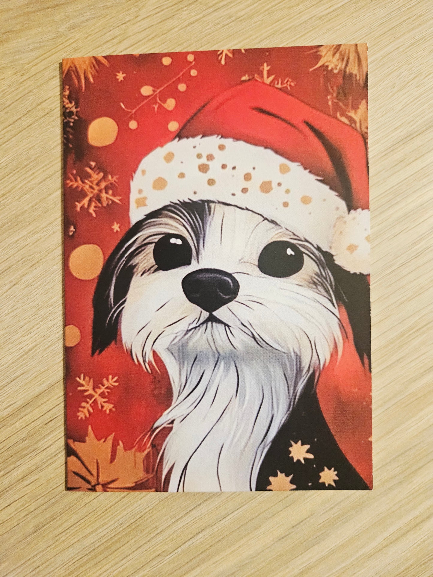 🎄 Carte de vœux de Noël – Chats et chiens