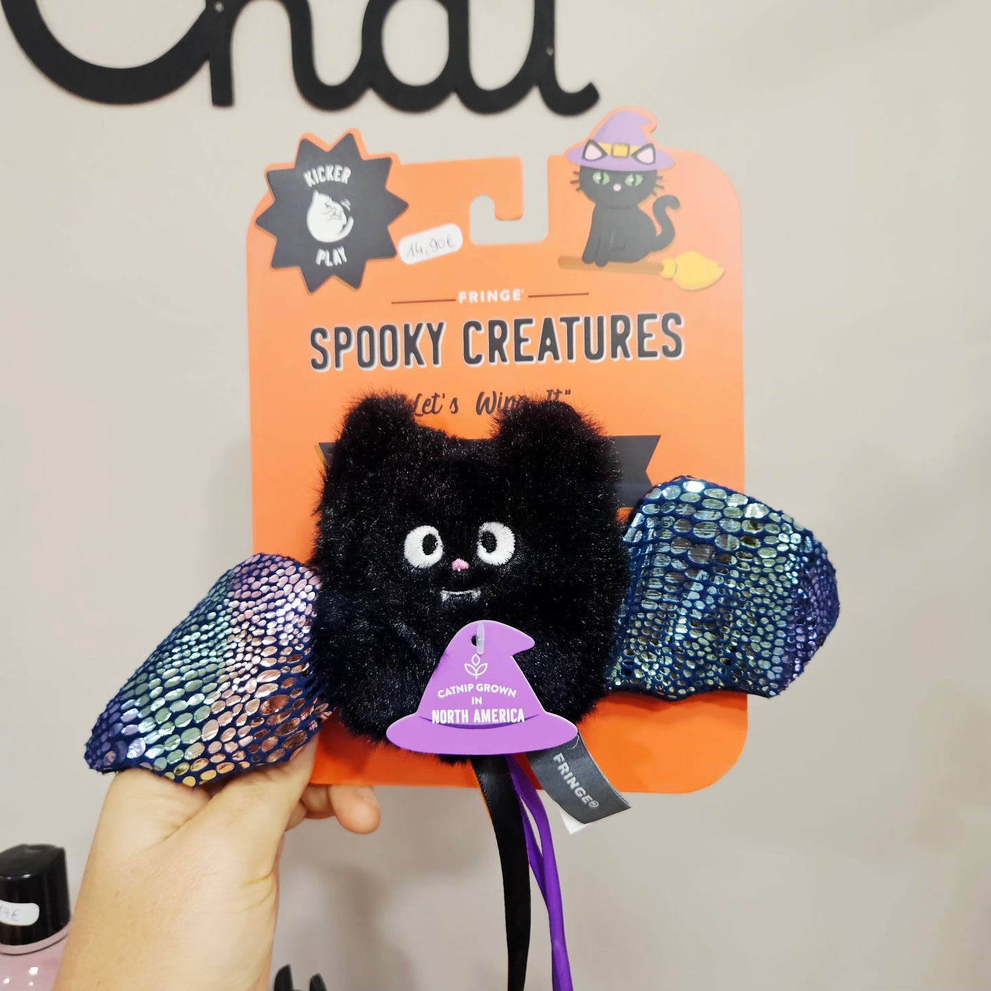 Chauve-souris à la cataire – Jouet Halloween pour chat