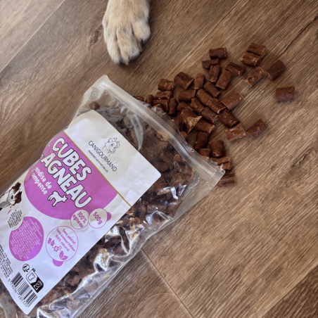 Cubes d'agneau – Friandises naturelles pour chien - 85g