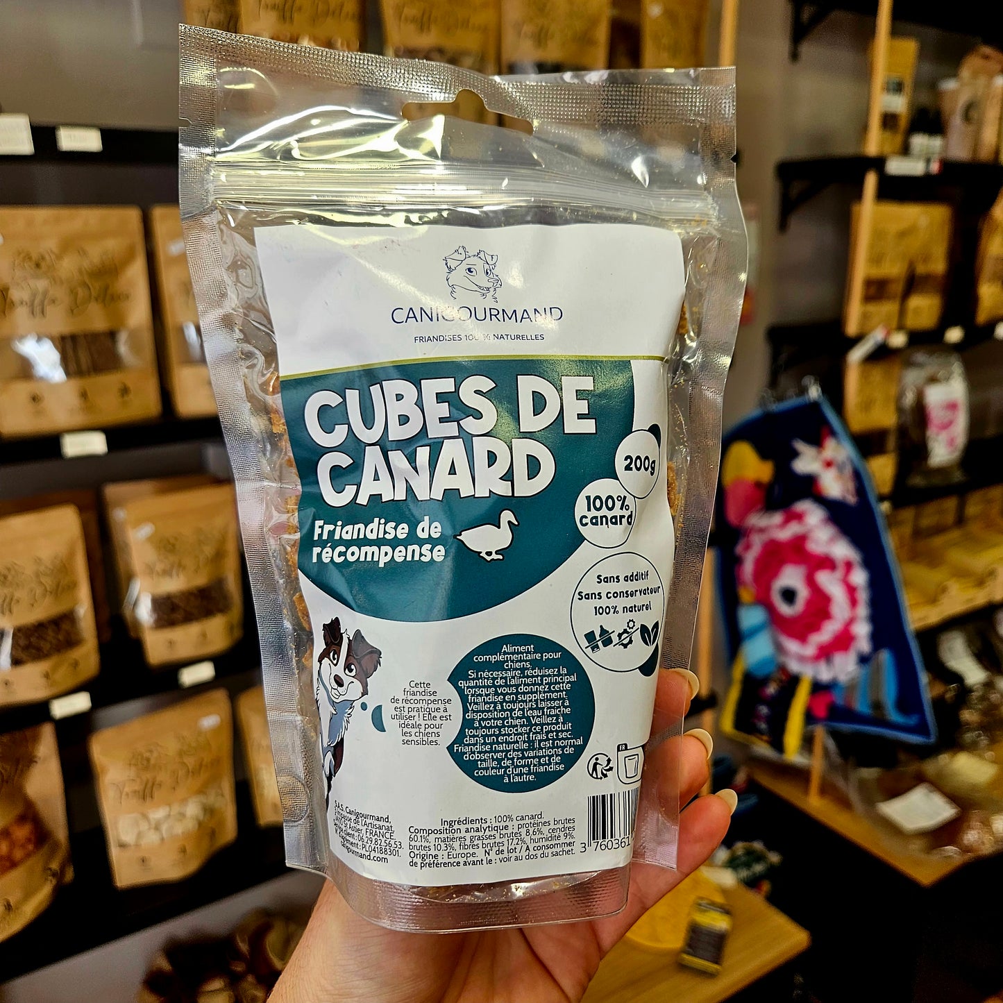 Cubes de canard – Friandises naturelles pour chien - 200g