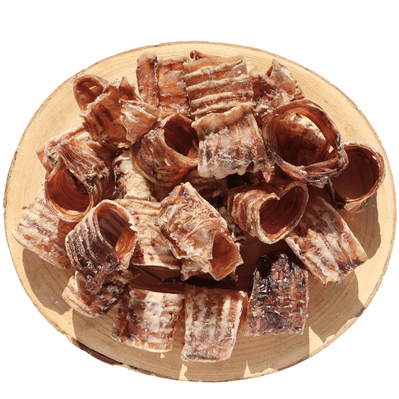 Trachées de boeuf 5cm - mastication gourmande pour chien - 200g