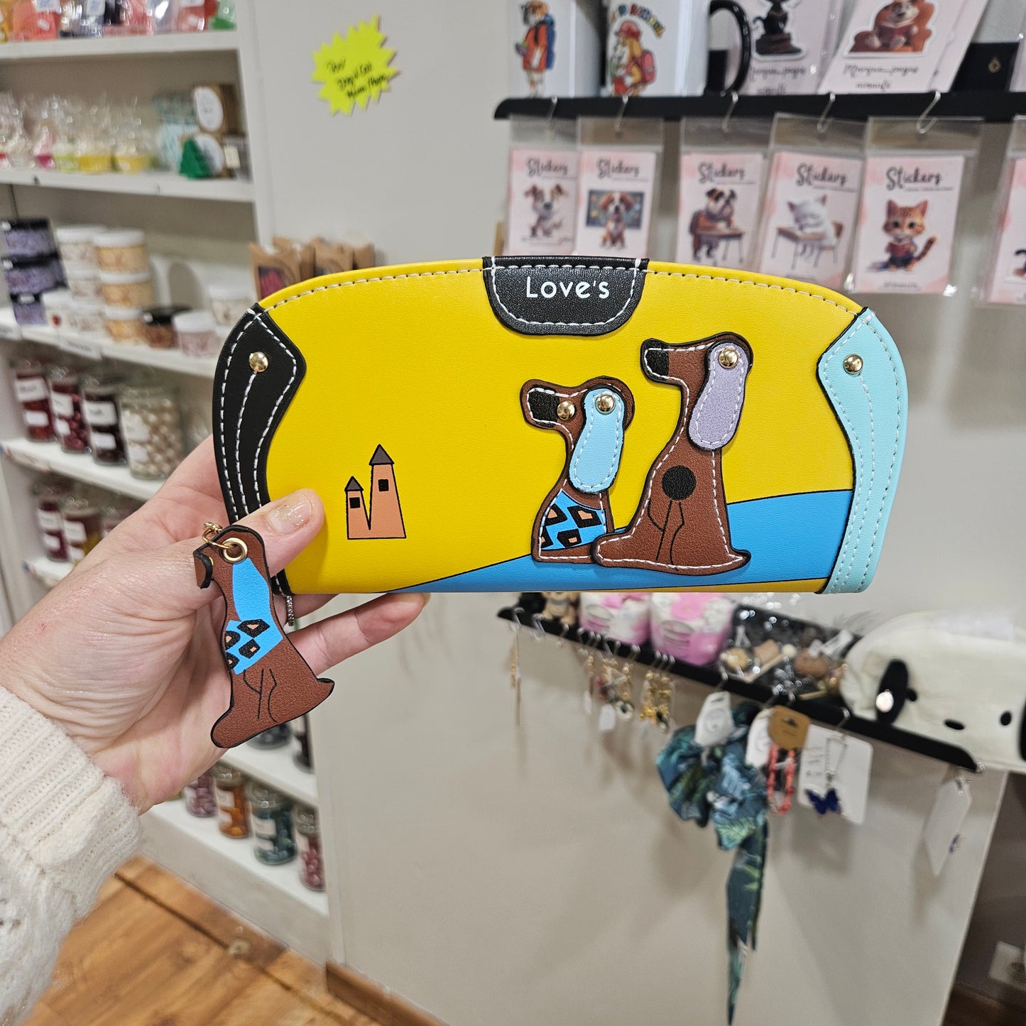 🐶 Portefeuille Long Femme – Motif Chiot Mignon