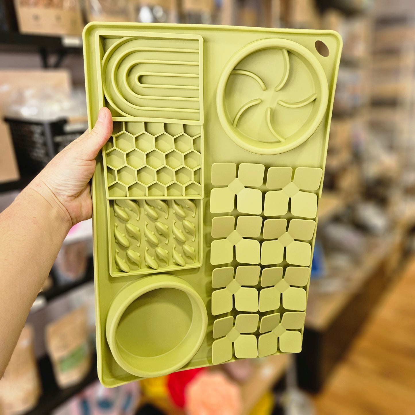 🐾 Tapis à lécher XL – Activité apaisante & stimulante pour chien et chat