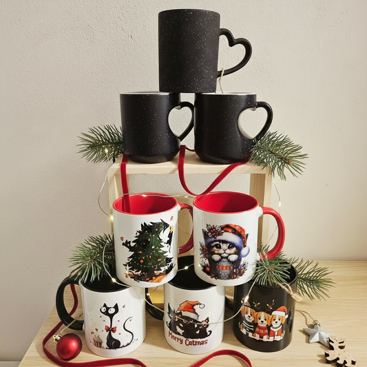🎄 Mug de Noël – Chats & Chiens 🐾