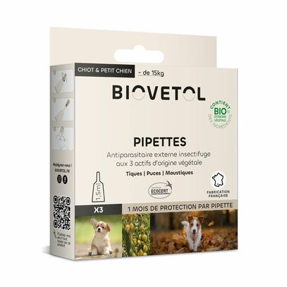 Pipettes anti-parasitaires Biovetol