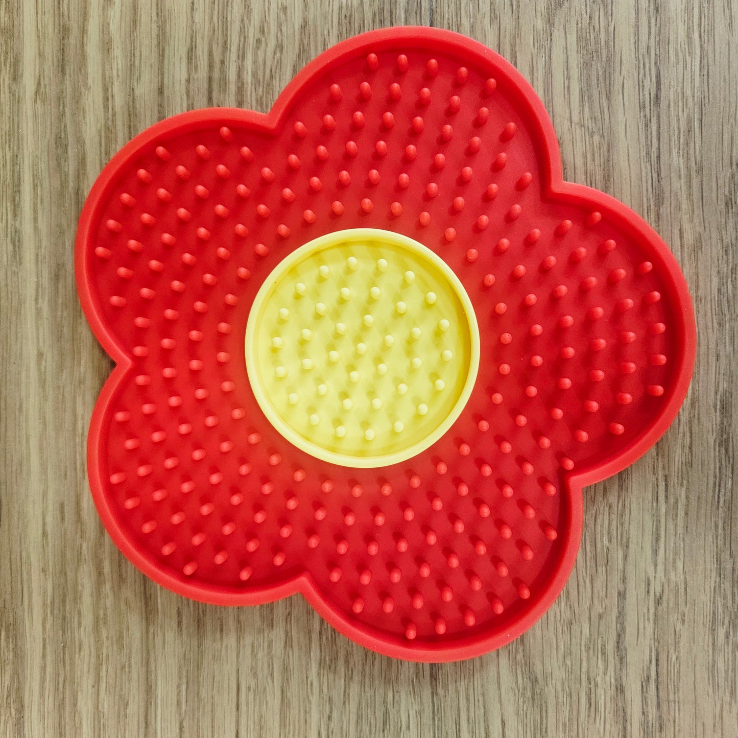 Tapis de léchage pour petit chien ou chat - Fleur