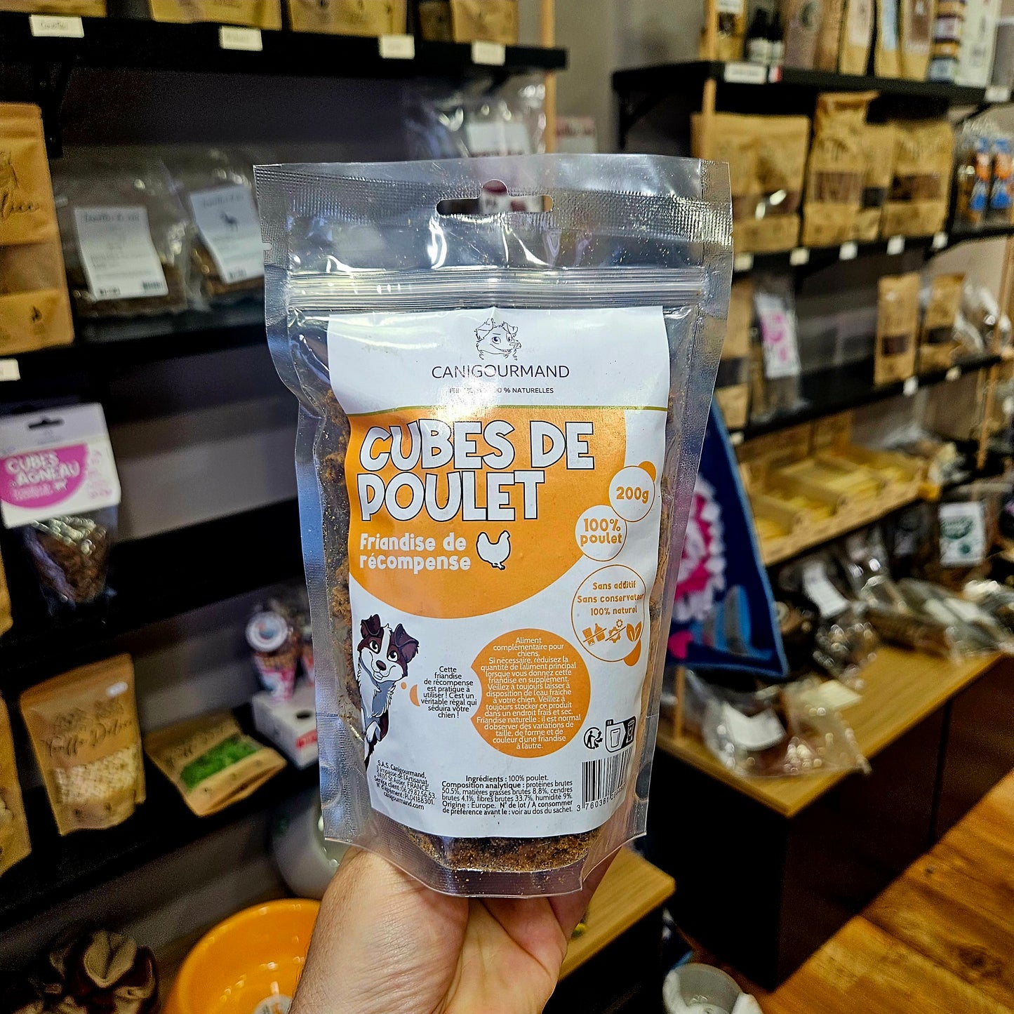 Cubes de poulet – Friandises naturelles pour chien - 200g