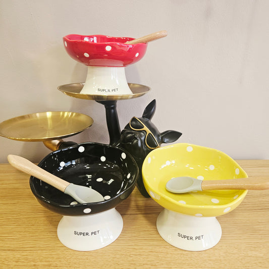 Bol en céramique sur pied – design champignon