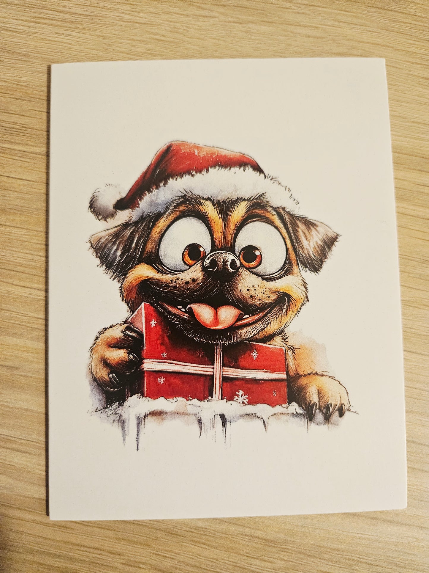 🎄 Carte de vœux de Noël – Chiens