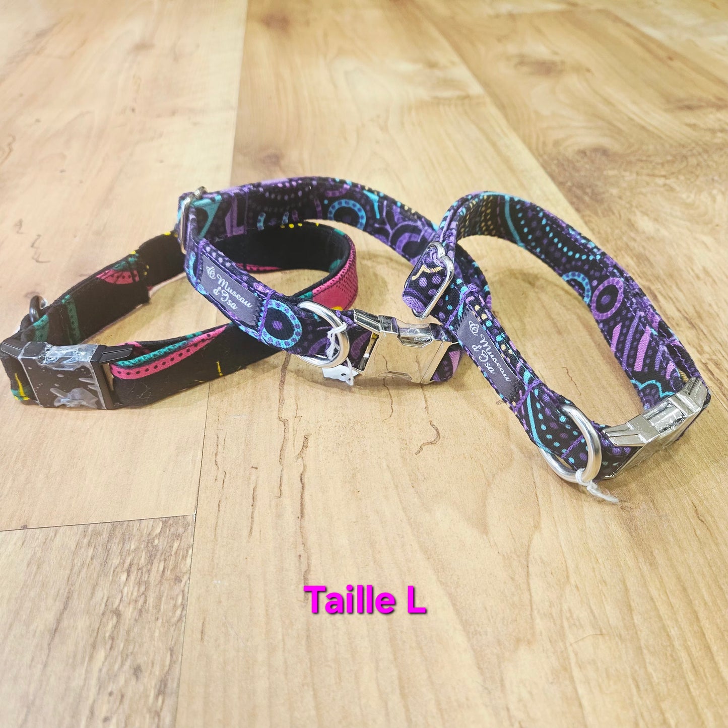 Collier réglable en tissu