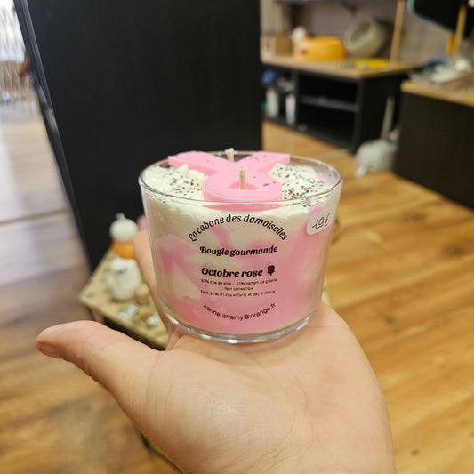 Bougie gourmande Octobre rose
