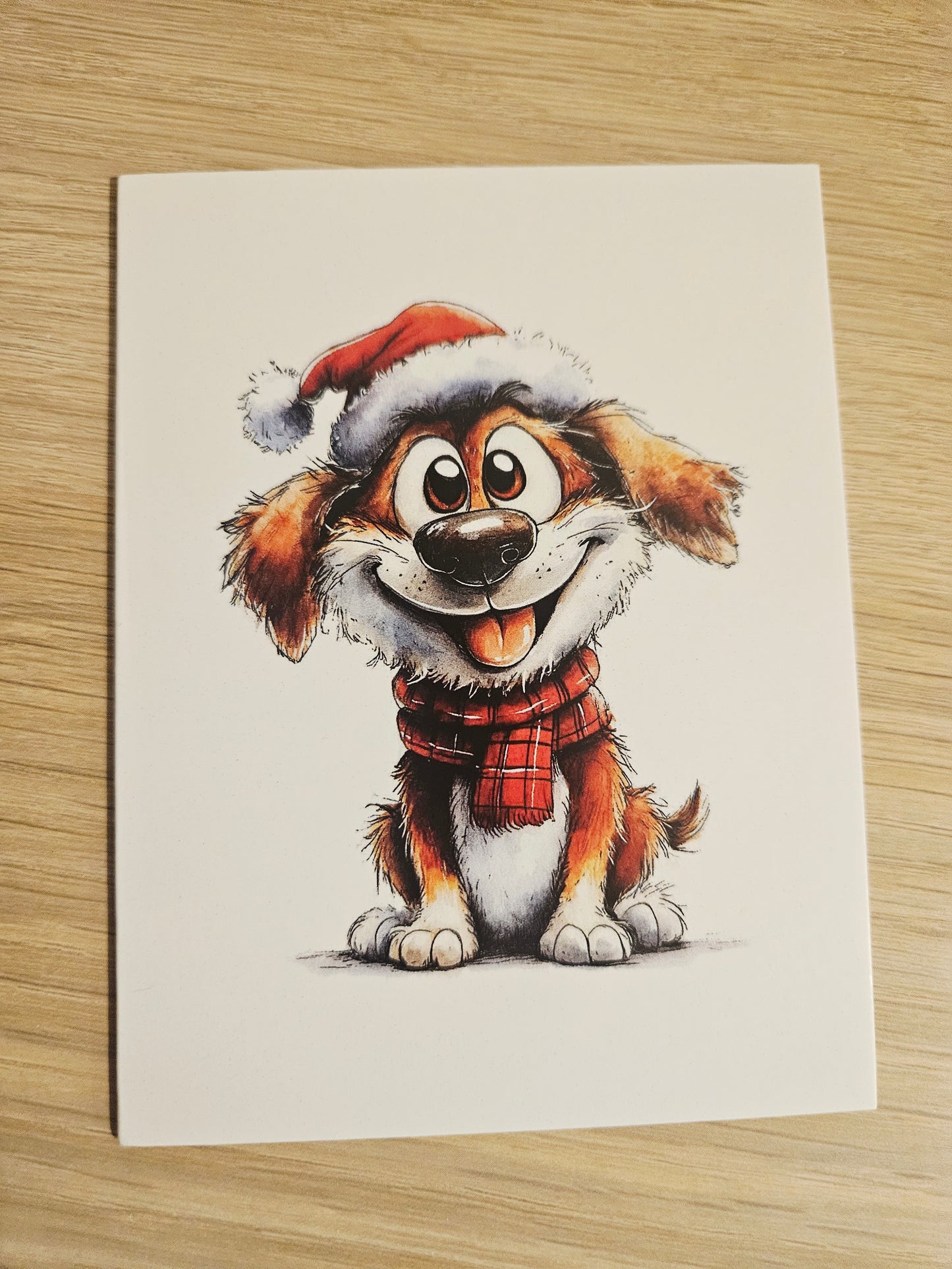 🎄 Carte de vœux de Noël – Chiens