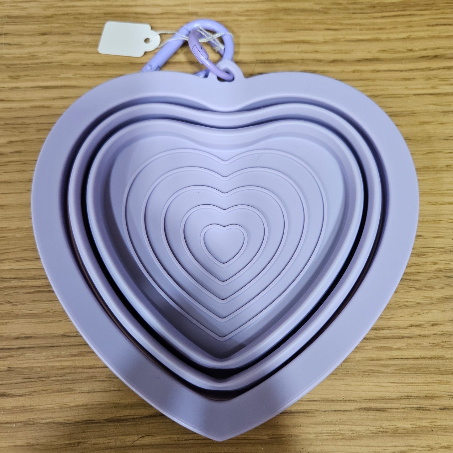 Gamelle de voyage en forme de coeur