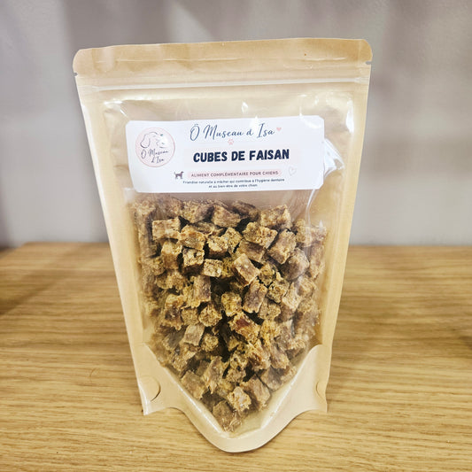 Cubes de Faisan – Friandises naturelles pour chien