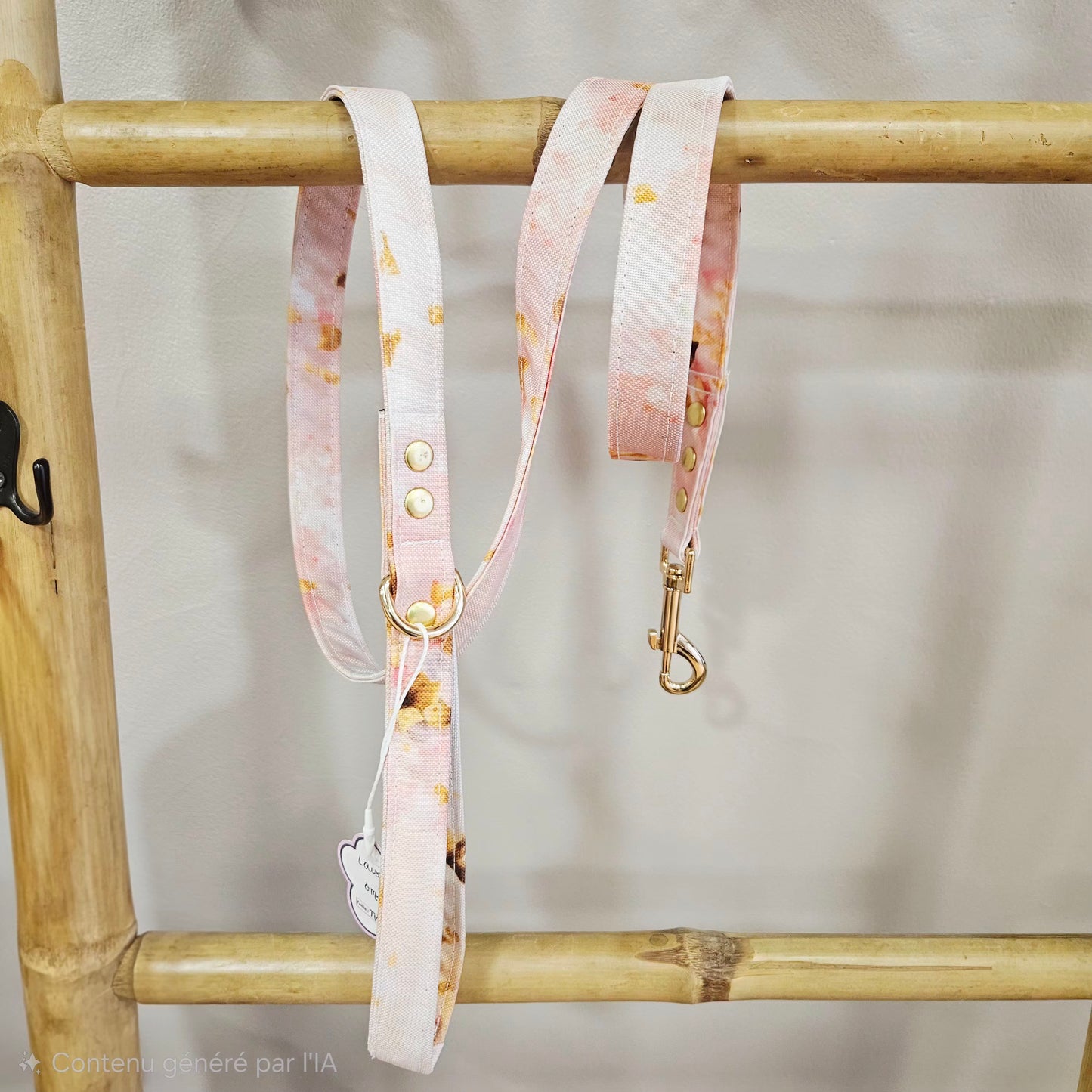 Laisse en tissu – Collection Aquarelle