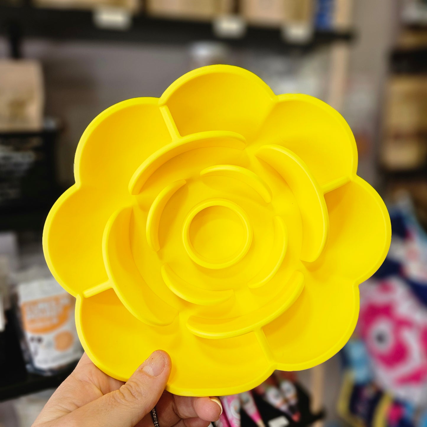 🌸 Slow Bowl « Rose » – Bol anti-glouton pour chien & chat