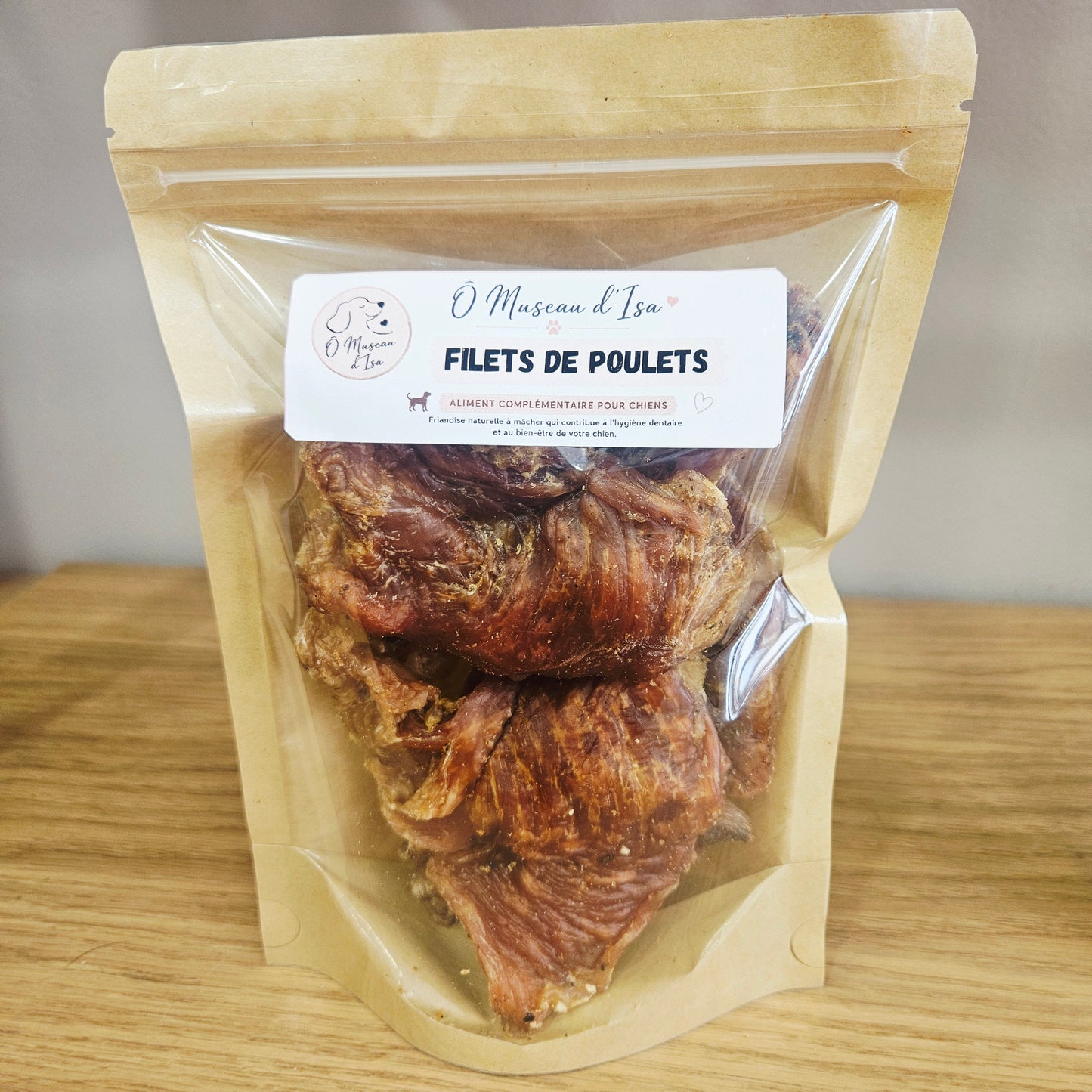 Filets de poulet séchées - Mastication gourmande pour chat et chien