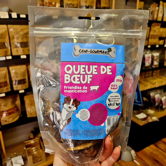 Queues de boeuf - mastication gourmande pour chien - 250g