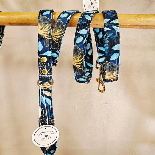 Laisse en tissu - Collection Jardin de Minuit