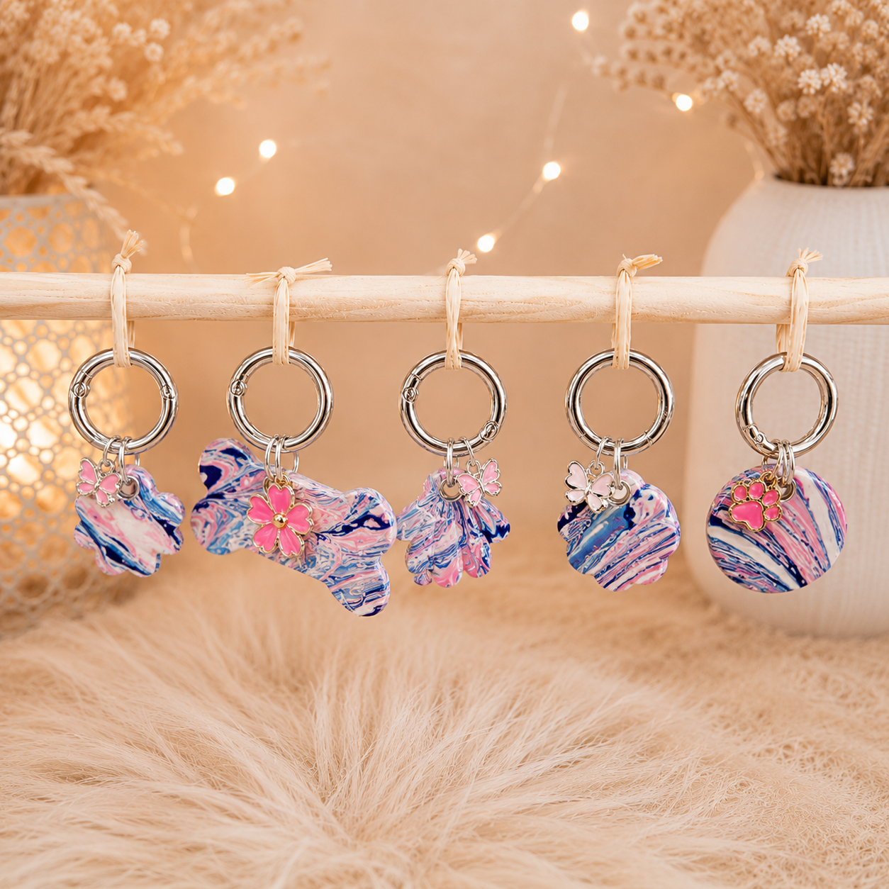Collection Aquarelle - Médaille d’identification personnalisable